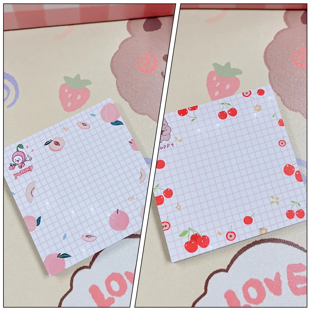 

4 Books Tearable Memo Stickers Portable Note Pads Self-Adhesive Multi-Function School Office Home Use Note Sticker