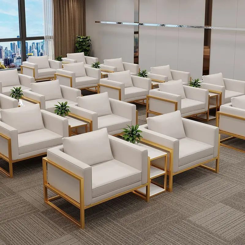 Meeting room sofa 4s shop lounge area business reception room small single seat negotiation guest sofa coffee table combination