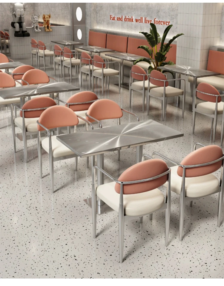 Customizable Metal Table and Chair for Dining Cafe Hotel and Coffee Shop