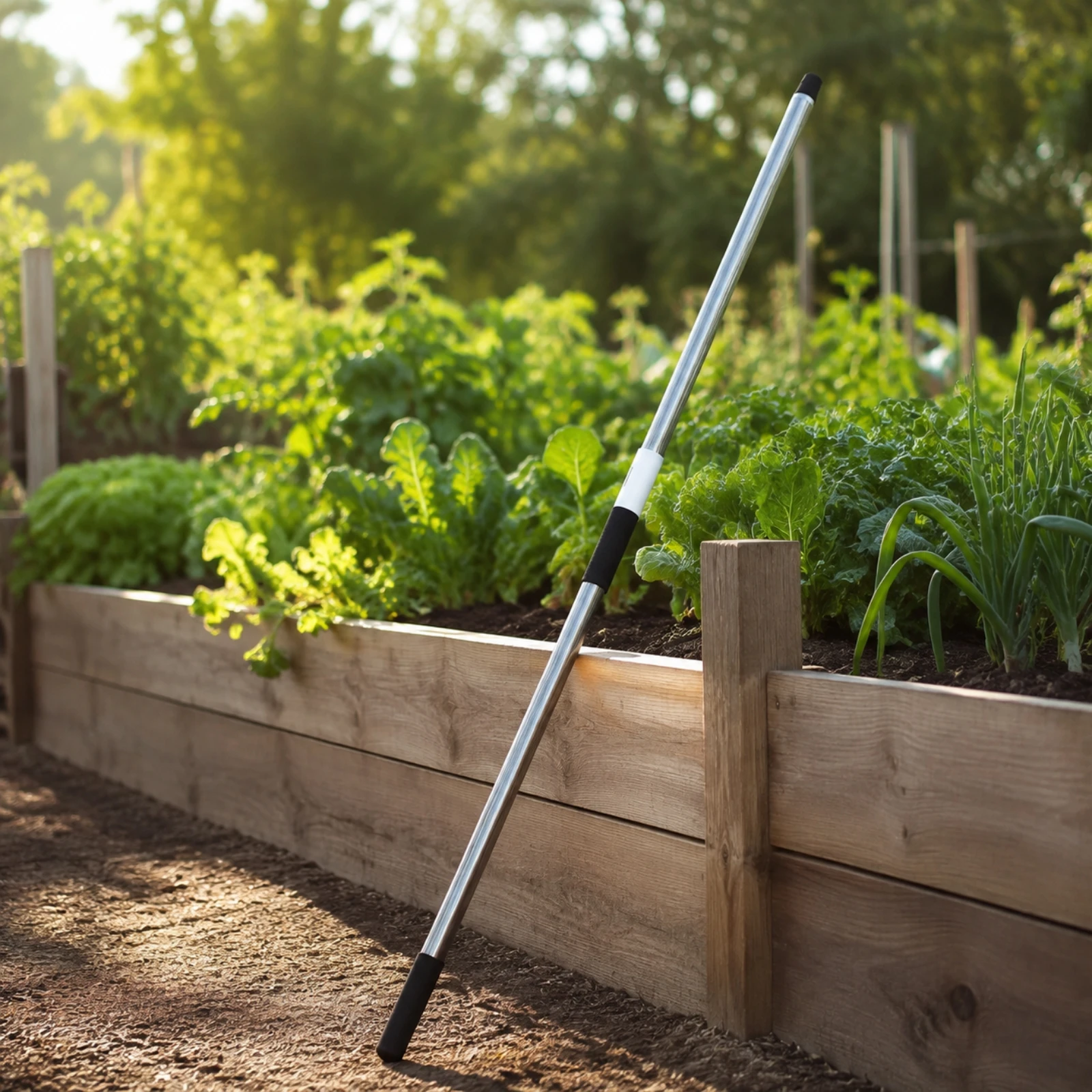 Stainless Steel Shovel Handle with Fiberglass Core Sturdy Agricultural Shovel Handle Rust-Resistant for Farmers, Farming