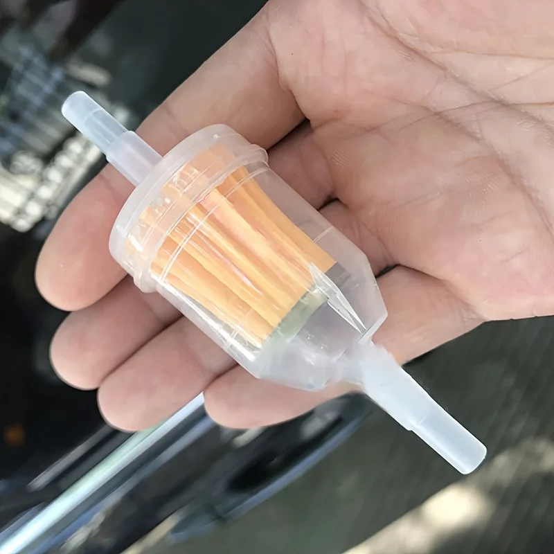 10/20pcs Big Fuel Filter for Motorcycles, ATVs & Small Engines, Durable Plastic Shell, Dense Pleated Paper