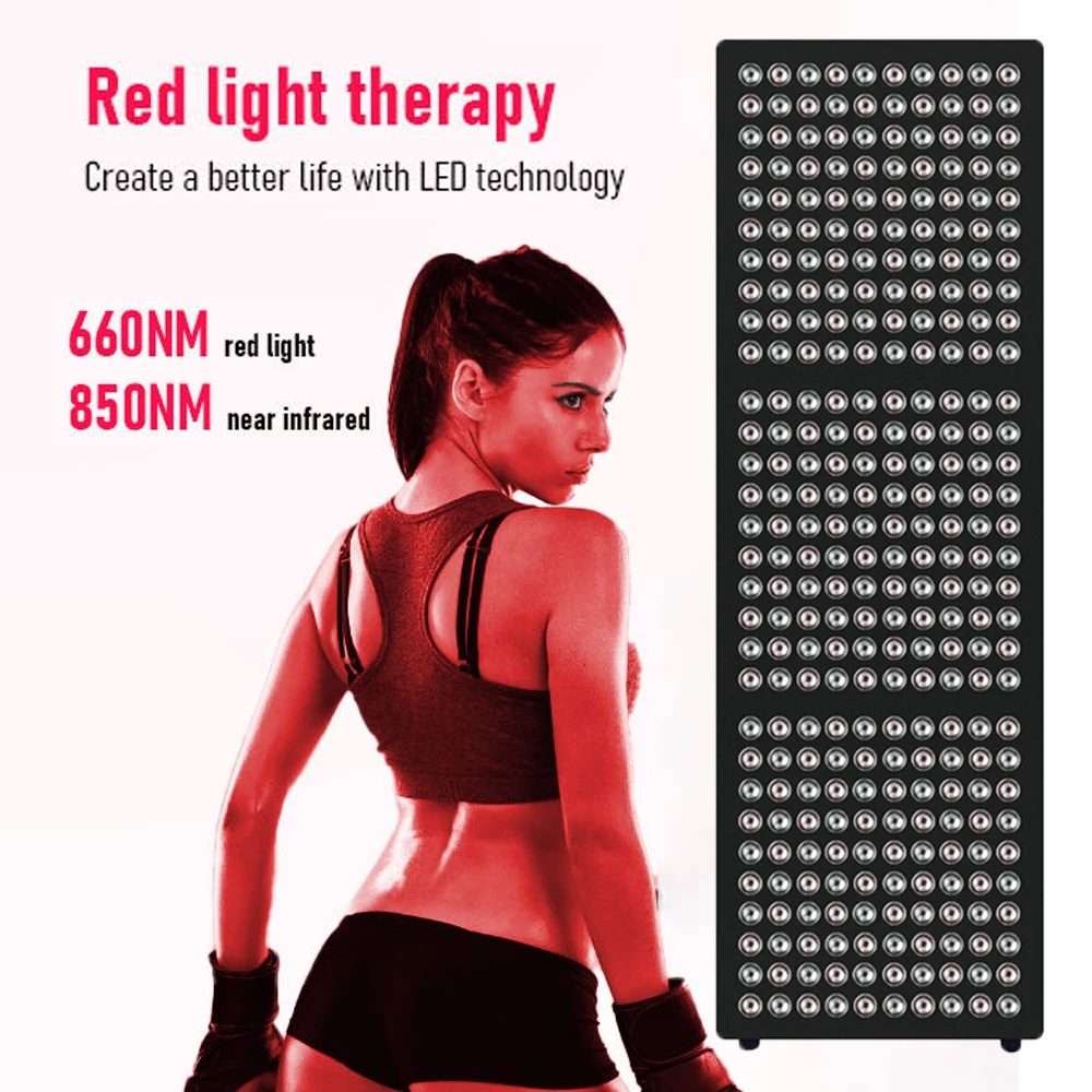 1500W Full Body LED Red Light Therapy 630nm 660nm 810nm 830nm 850nm Infrared Therapy Lamp Device