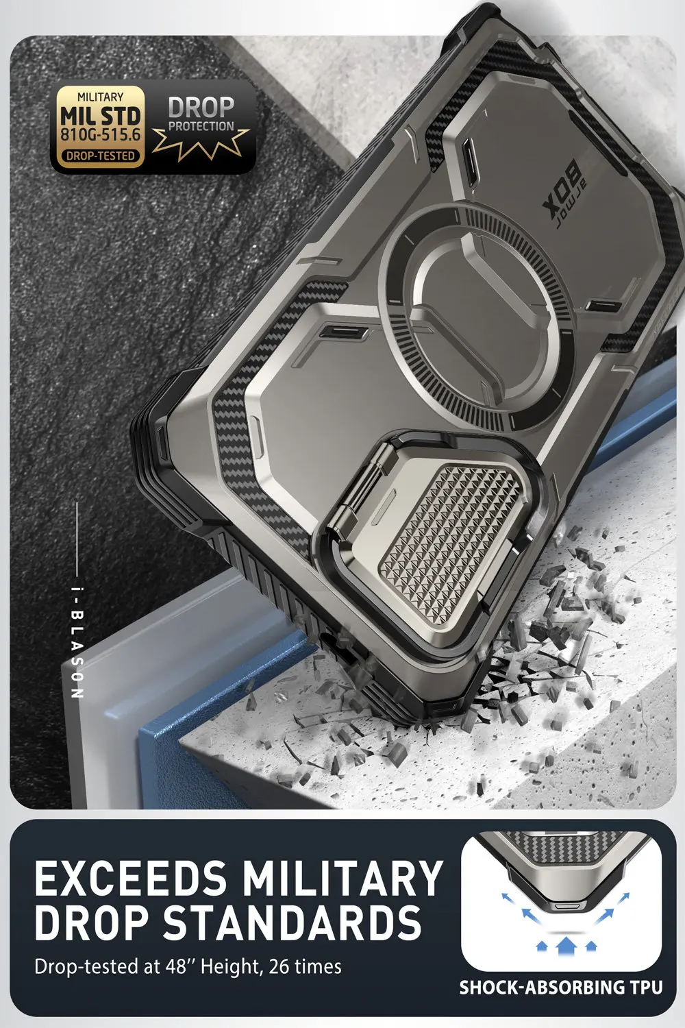 For Samsung Galaxy S24 Ultra Case (2024 Release) 6.8 inch I-BLASON Armorbox Full-Body Rugged Case with Built-in Screen Protector