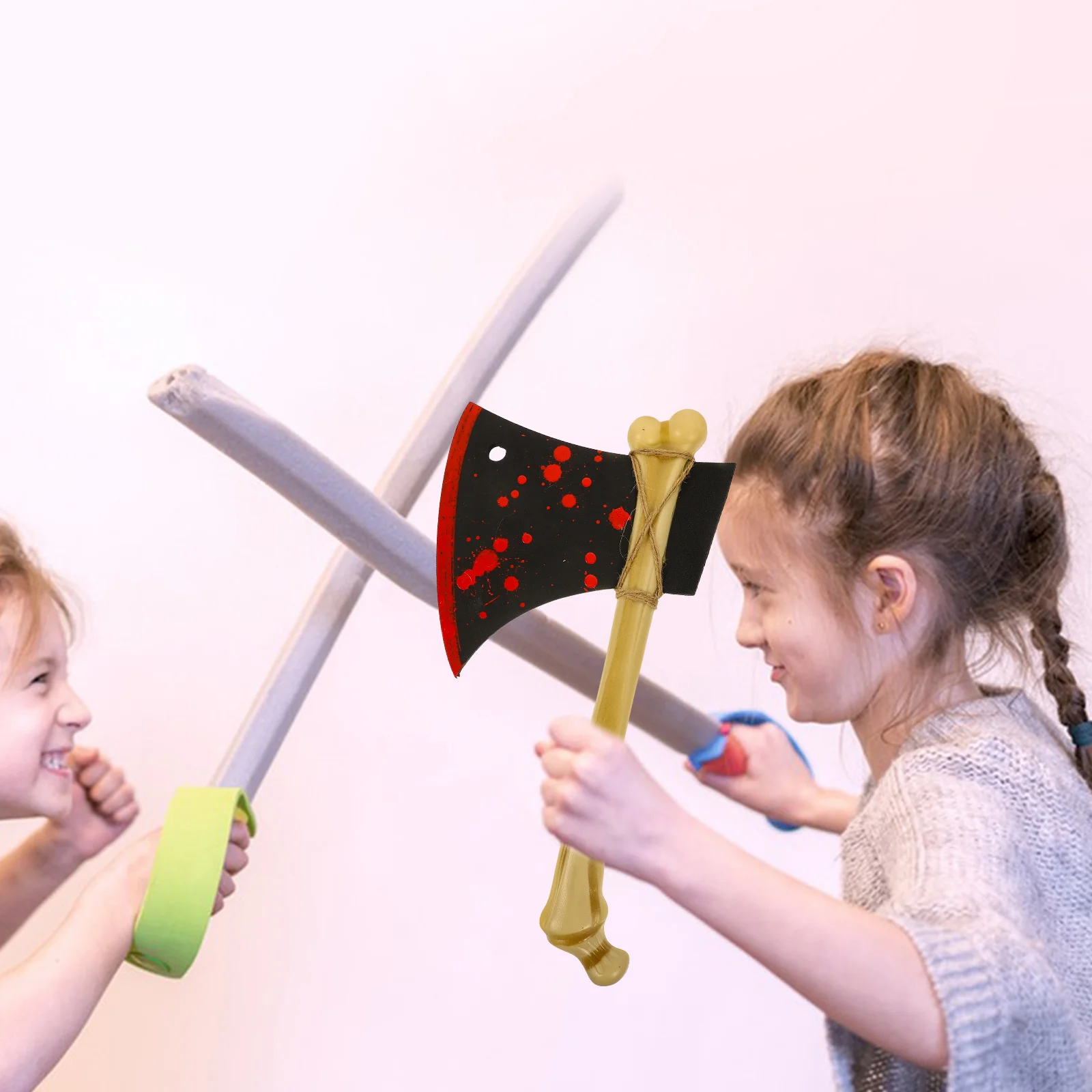 

Realistic Bone Simulated Axe Prop Halloween Party Prank Decorative Accessory Cosplay Performance Haunted Game