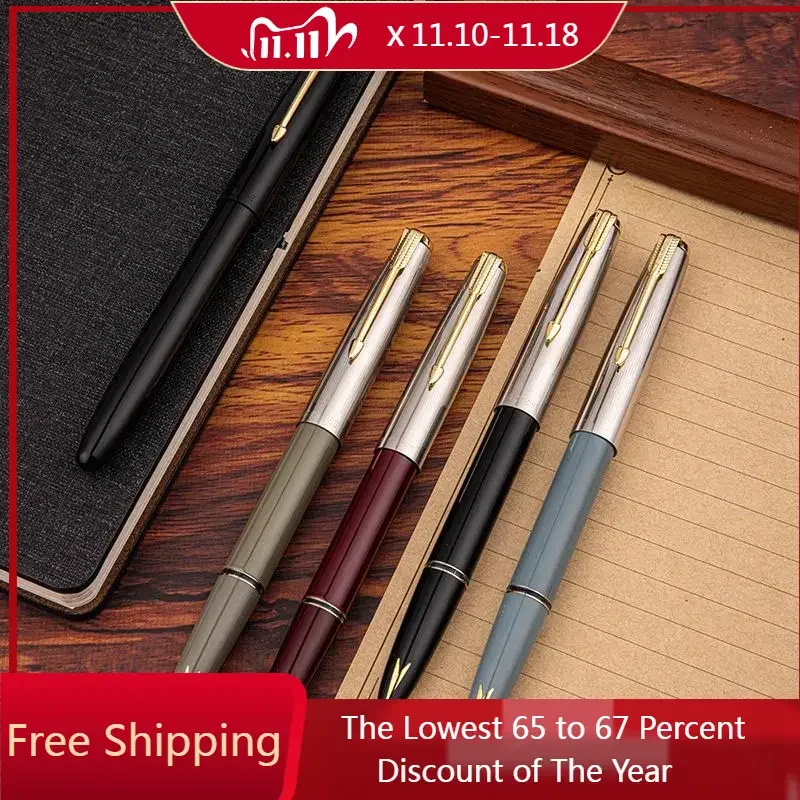 Hero 616/616S Fountain Pen EF/F/Bent Curved 0.38 0.5MM Nib, Art Designer for Male and Female Students To Practice Calligraphy