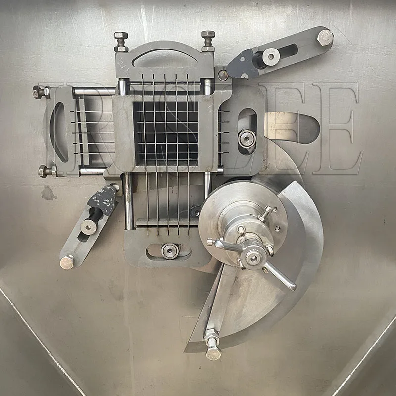 전기 고기 큐브 커터 생선 다이싱 상업용 고기 및 뼈 절단기 자동 쇠고기 큐브 치킨 고기 절단기