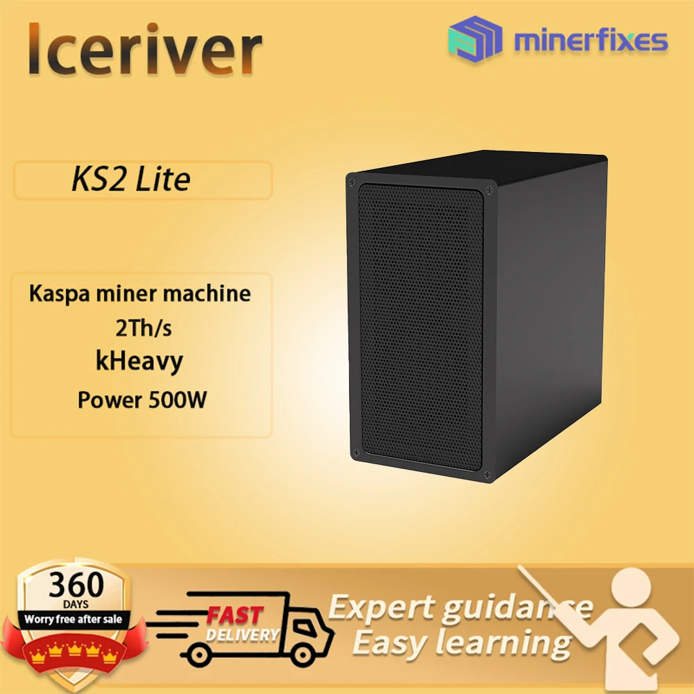 

IceRiver KS2 Lite 2Th/s Kaspa Mining Machine 500W Kaspa Miner KAS Coin Mining Asic Crypto Miner