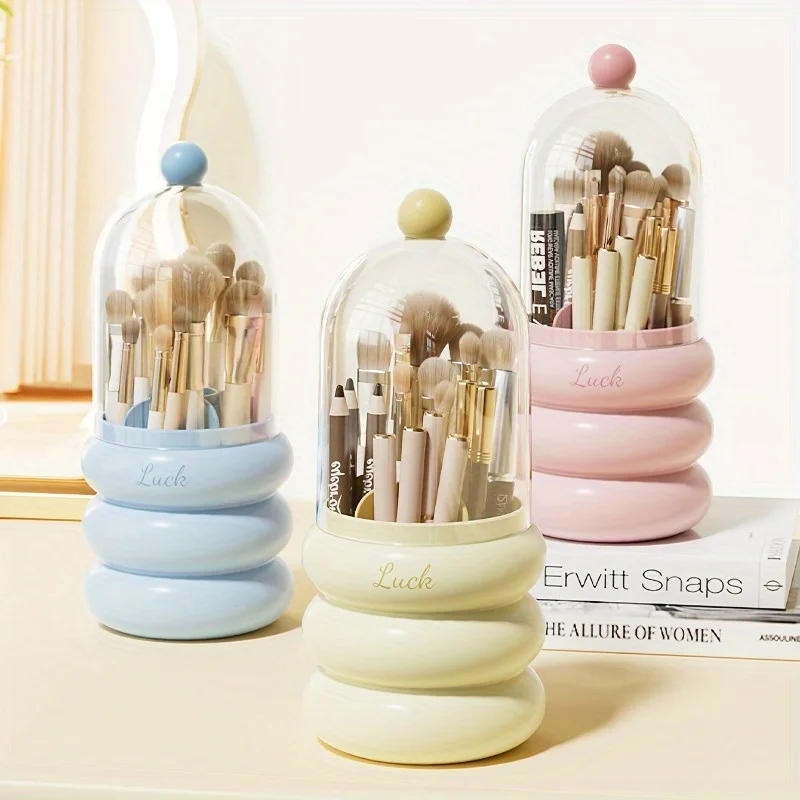 

2 шт. Многофункциональная коробка для хранения косметических кистей - пыленепроницаемый контейнер для хранения макияжа