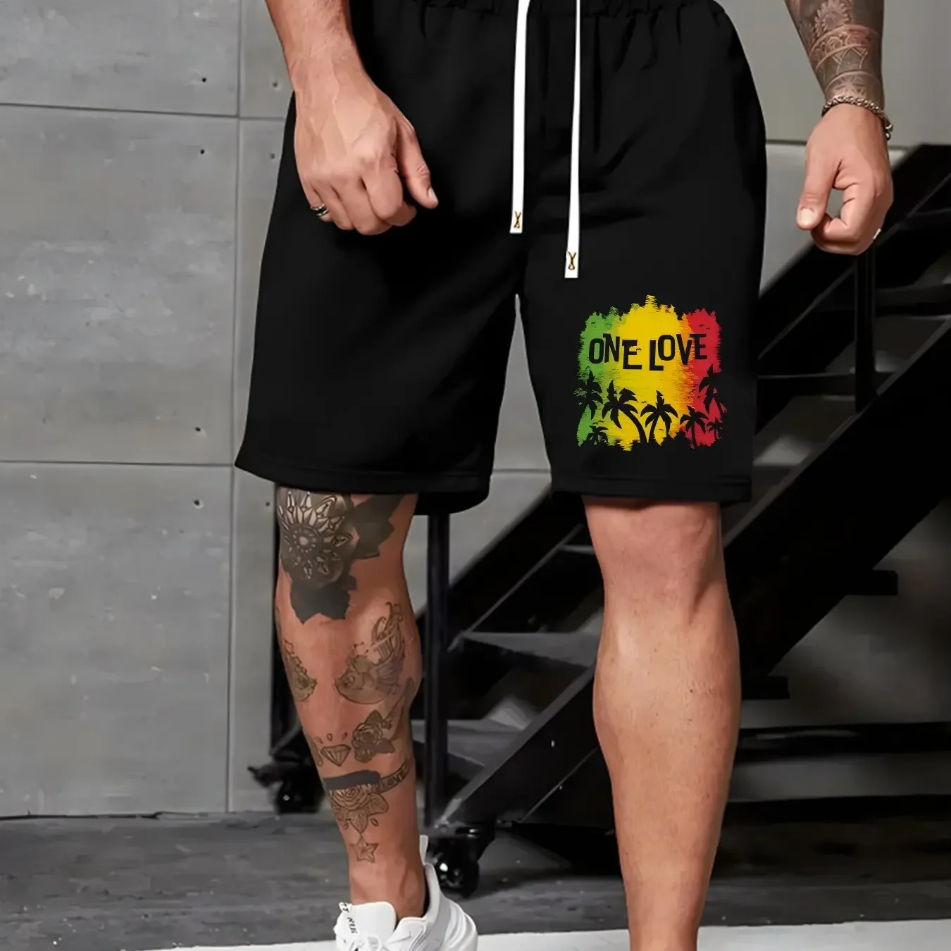 

Шорты с рисунком и принтом, мужские летние новые модные трендовые спортивные брюки с пятью точками, мужские и женские пляжные брюки, универсальные повседневные брюки