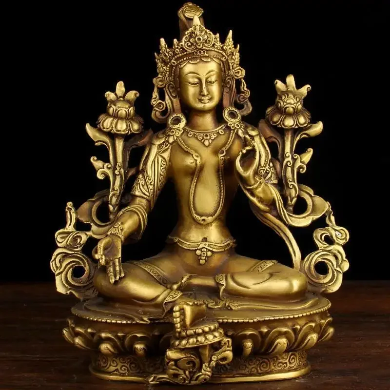 

temple Padmapani Buddhism Buddha Tara GuanYin Bodhisattva Old bronze Statue