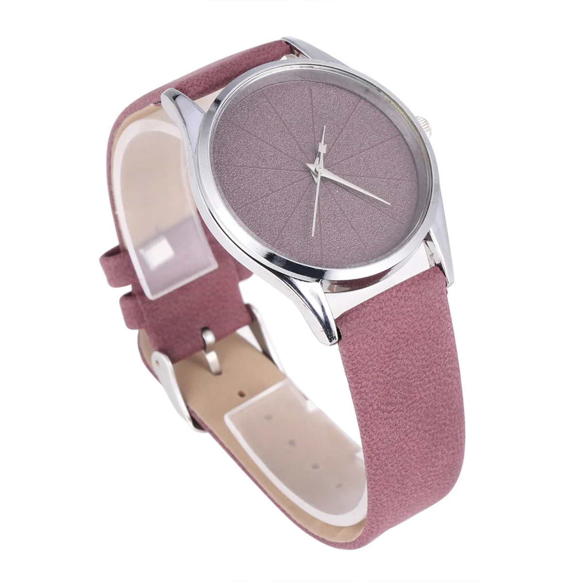 

Accurate Quartz Watch Fashion No Numbers Thin Strap Wristwatch Rice Word Student