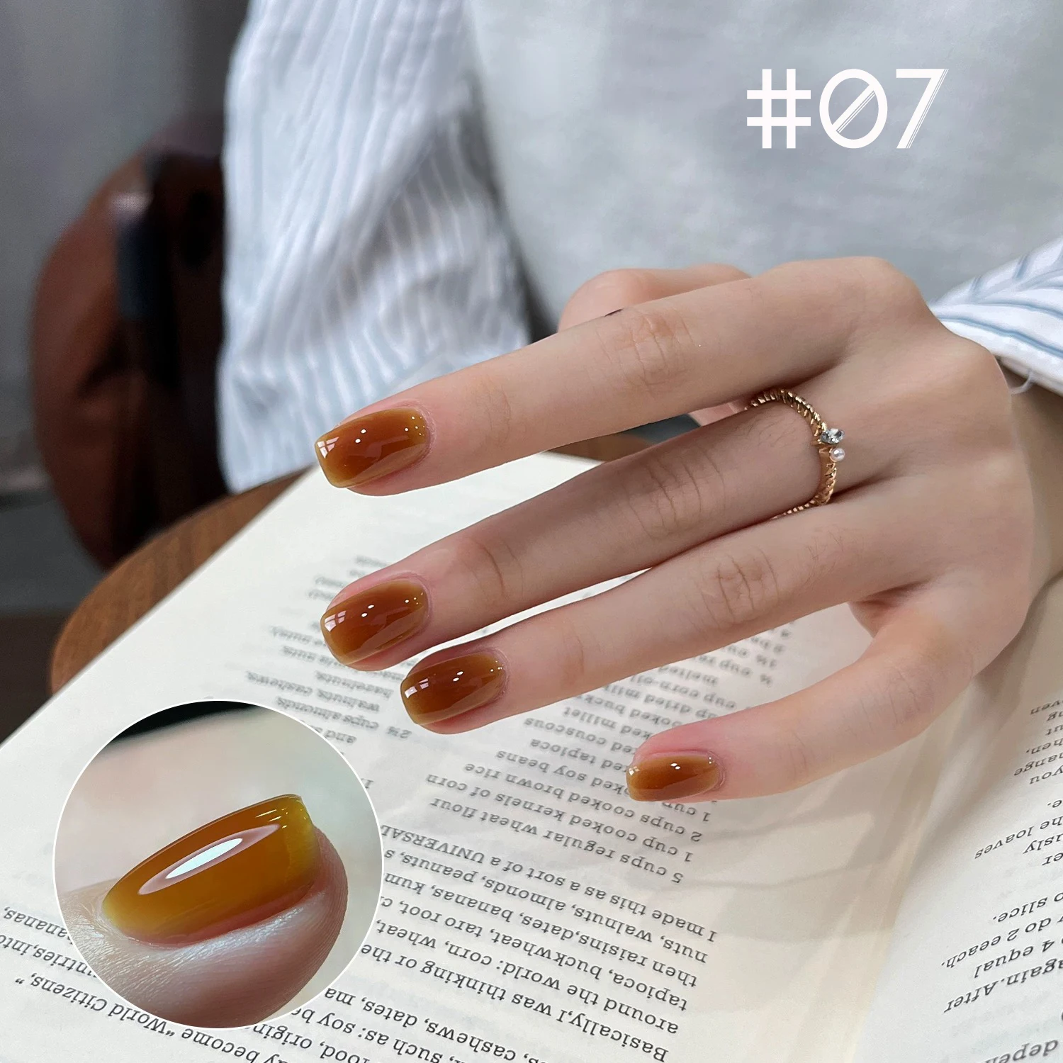 1-12 stücke WS Alle Saison Eis Transparent Braun Rosa Weiß Gel Nagellack Gel Weiß Melad Phototherapie Gel Nagel salon Hause DIY – Detail 10