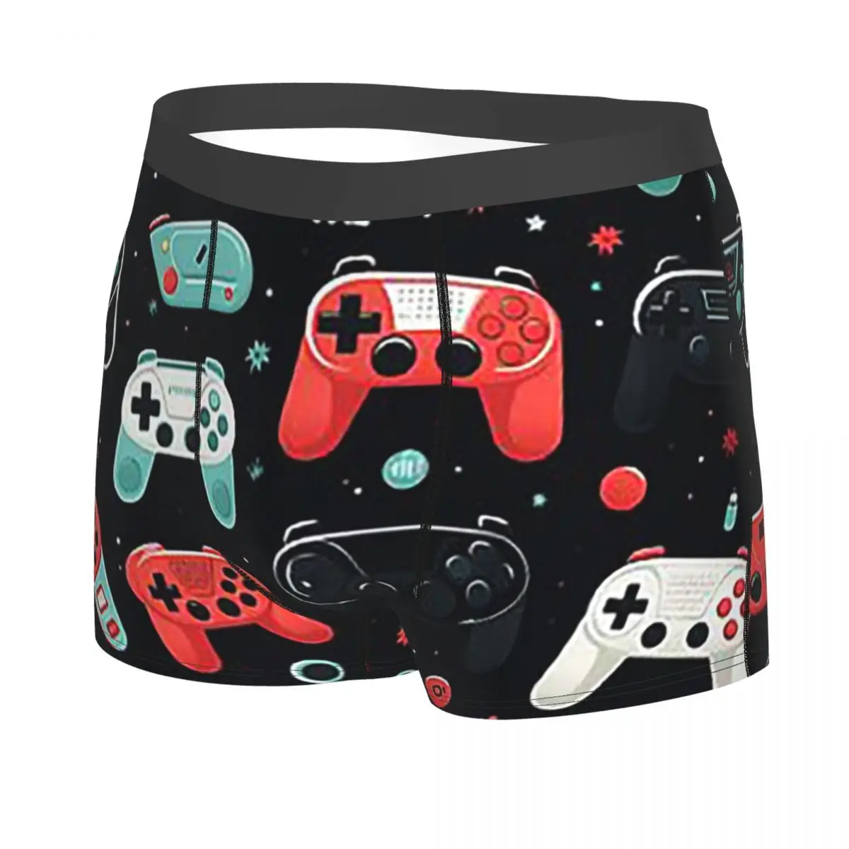 Celana Dalam Boxer Pola Gaming - Celana Dalam Pengontrol Game Pakaian Dalam Pria Nyaman untuk Hadiah Pacar Pria Homme