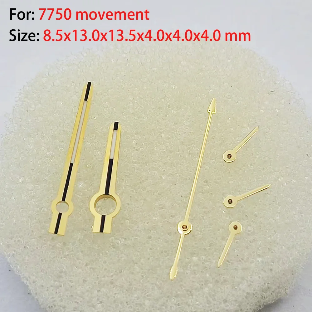 إكسسوارات الساعة عقارب الحركة مناسبة لحركة 7750 مع ستة عقارب فلورسنت زرقاء ومجموعة عقارب الساعة