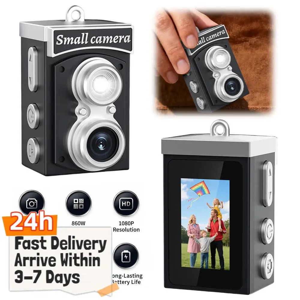 

Портативная цифровая камера 8,6 МП с функцией видеозаписи, 8,6-мегапиксельная винтажная фотокамера-видеокамера для подарка на Новый год, Рождество, день рождения