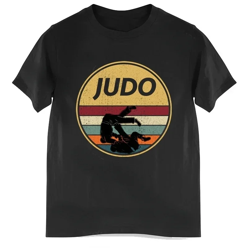 

Vitage Judo Judoka Graphic Tshirts Short-sleev Humor Streetwear Tee Funny Summer Fashion Cool Loose Breathable Women Men Shirt