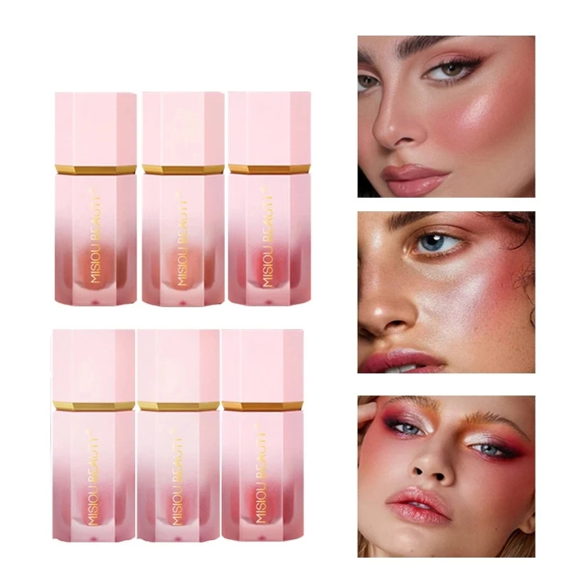 Pinceau à grosse tête pour blush liquide rose, base en élasthanne, maquillage multifonctionnel, nutrition du visage