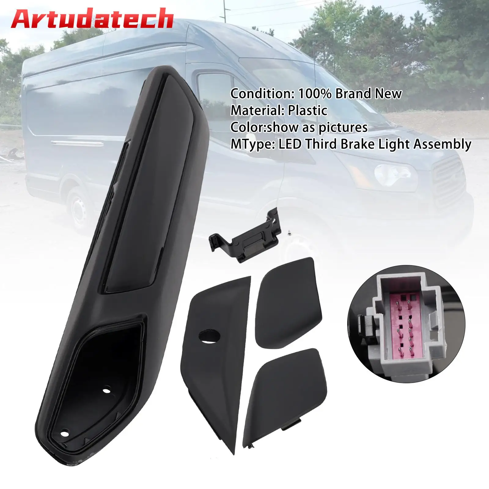

Artudatech 923-127 3-й стоп-сигнал стоп-сигнал для Ford Transit 150 250 350 350HD 18-19 автомобильные аксессуары