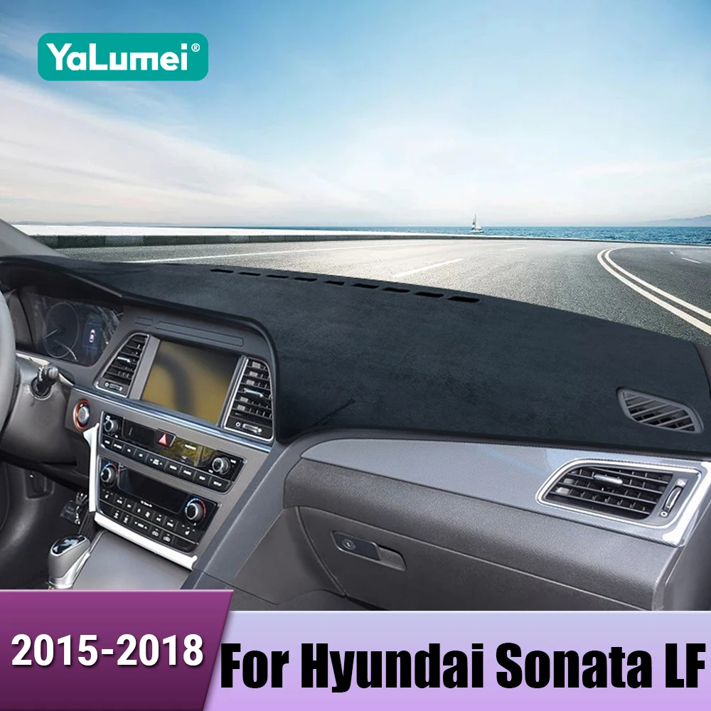 

Для Hyundai Sonata LF 2015 2016 2017 2018, чехол для приборной панели автомобиля, избегайте света, коврик для приборной панели, ковры, чехол с защитой от УФ-лучей, аксессуары
