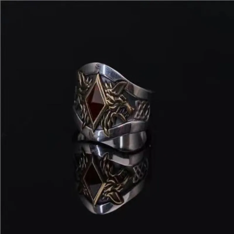 

New Ruth Ring, Warhammer 40K Peripheral Alloy Silver Plated Open Ring Trend Ring