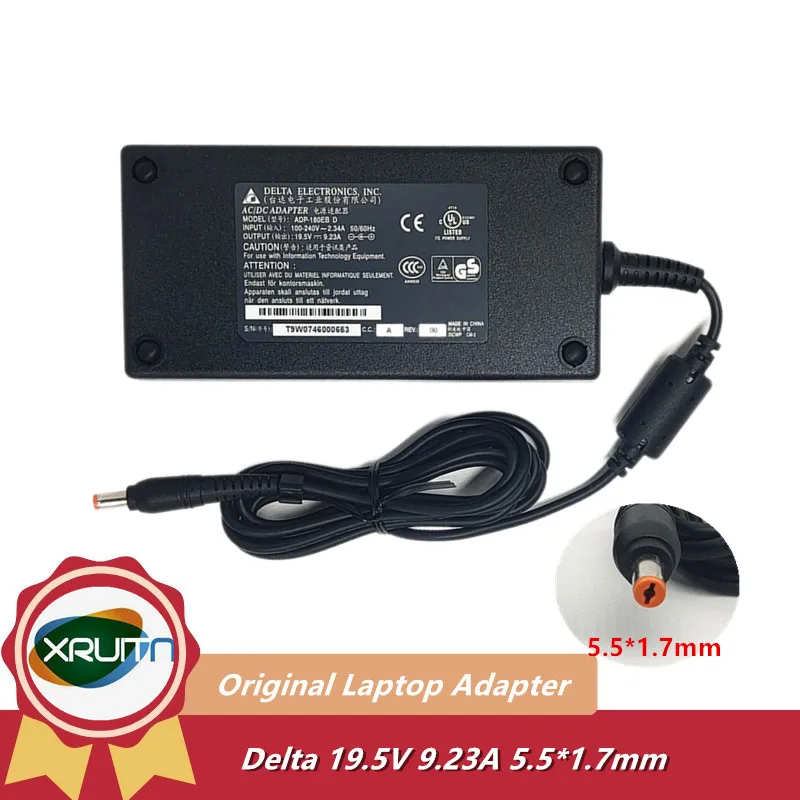 Genuine 19.5V 9.23A 180W 5.5x1.7mm DELTA ADP-180TB F Laptop AC Adapter For ACER NITRO 5 AN517 H2FW071043K Power Supply Charger