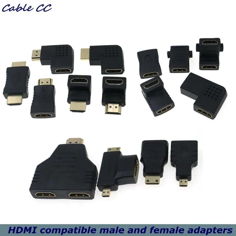 Микро-мини-hdmi-совместимый-угловой-адаптер-90-градусов-hdmi-270-градусов-hdmi-штекер-гнездо-hdmi-угловой-разъем