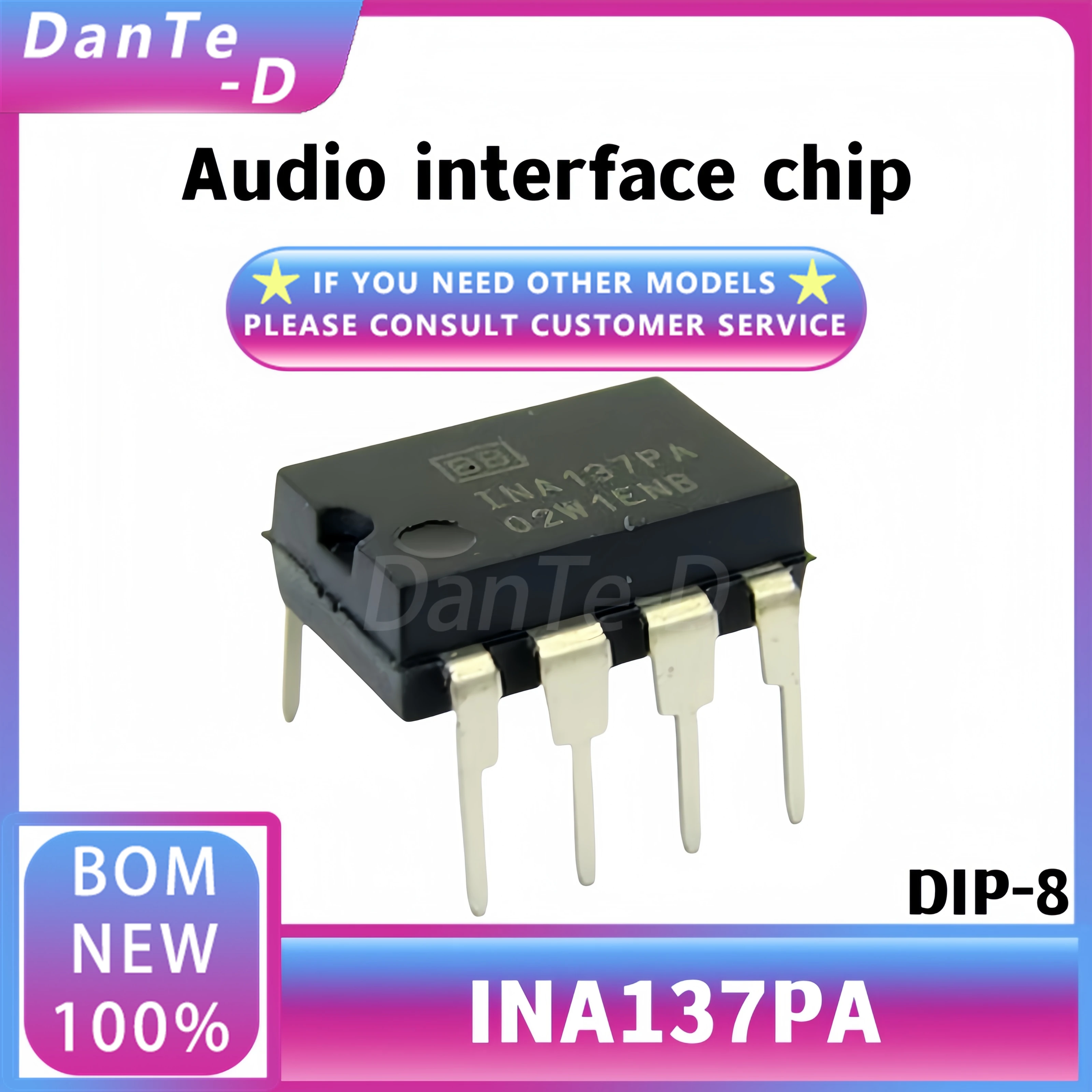 INA137PA package DIP-8 INA137 audio power amplifier IC brand new original authentic