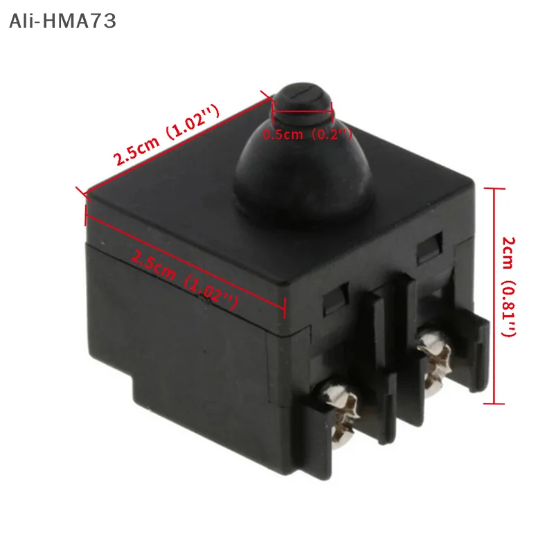HMA73-2pcs เปลี่ยนสวิตช์ปุ่มกดสําหรับเครื่องบดมุม GWS6-100 ขัด