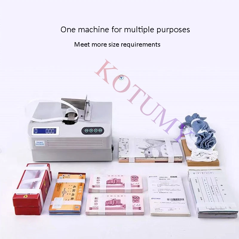 Imagem -06 - Máquina de Amarrar Notas Indução Inteligente Strapping Machine Hot Melt Paper Belt Binding Machine 220v 110v