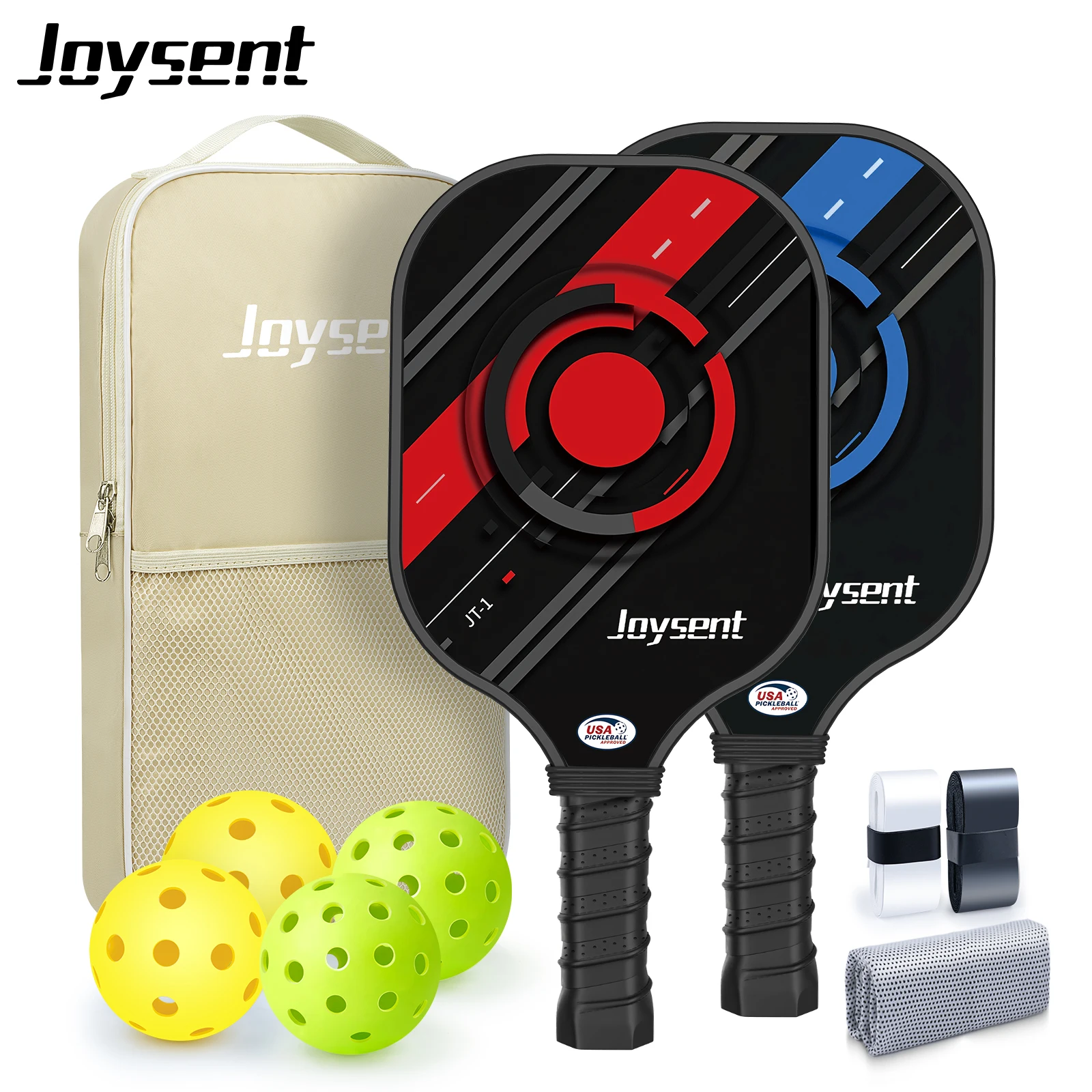 

USAPA Approved Pickleball Paddle Carbon Fiber Surface High Grit & Spin16MM Polypropylene Honeycomb Core Suitable For Beginners