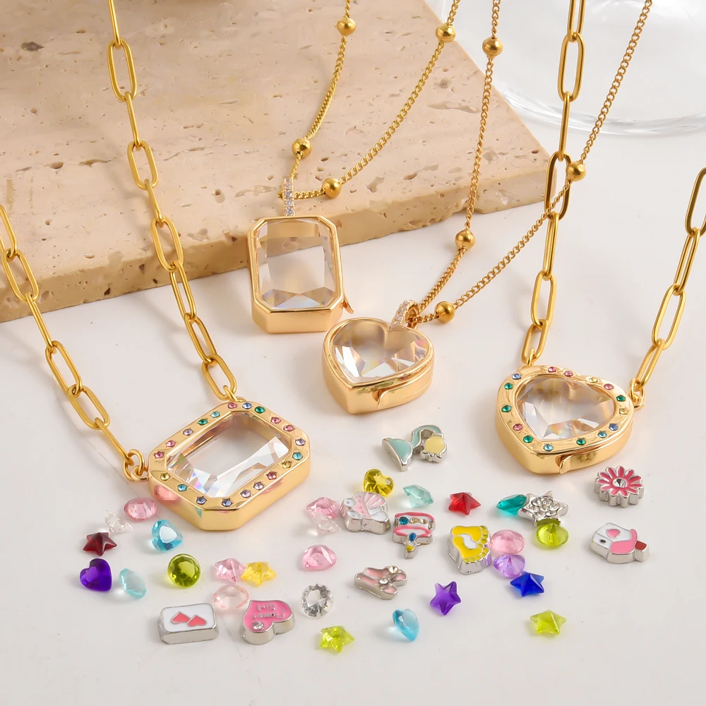 

1Pc Personality Openable Picture Memory Medaillon Pendant Necklaces Jewelry DIY Trendy Heart Cremation Urn Locket Women Collares