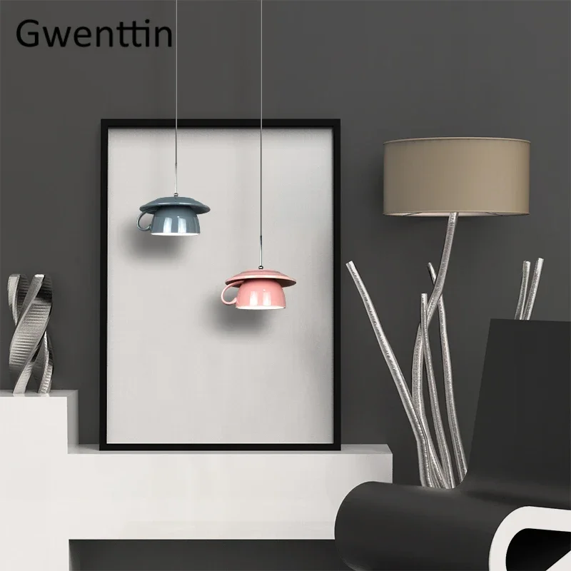 Imagem -05 - Luminária Pendente de Cerâmica Criativa Luzes Led para Sala de Jantar Café Cozinha Decoração Industrial