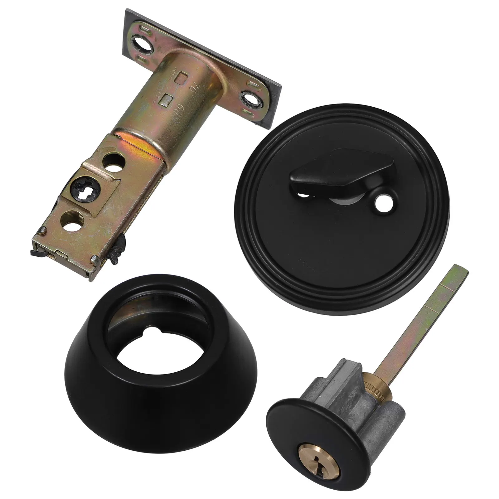 

Скрытый одинарный цилиндровый замок-защелка из нержавеющей стали, усиленный, 35 мм, 50 мм, для межкомнатных дверей, надежный