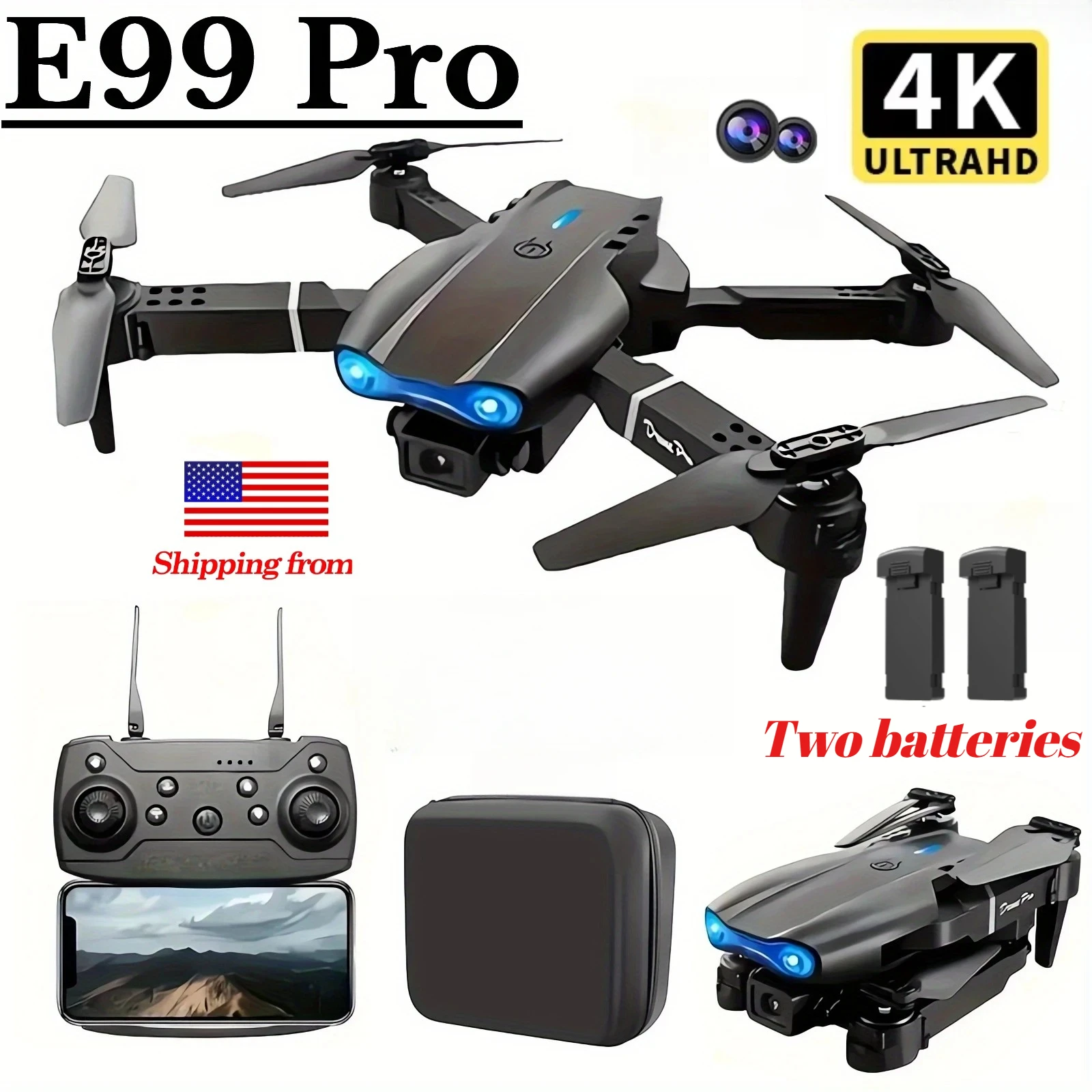 E99Pro 4K Fpv Drone…