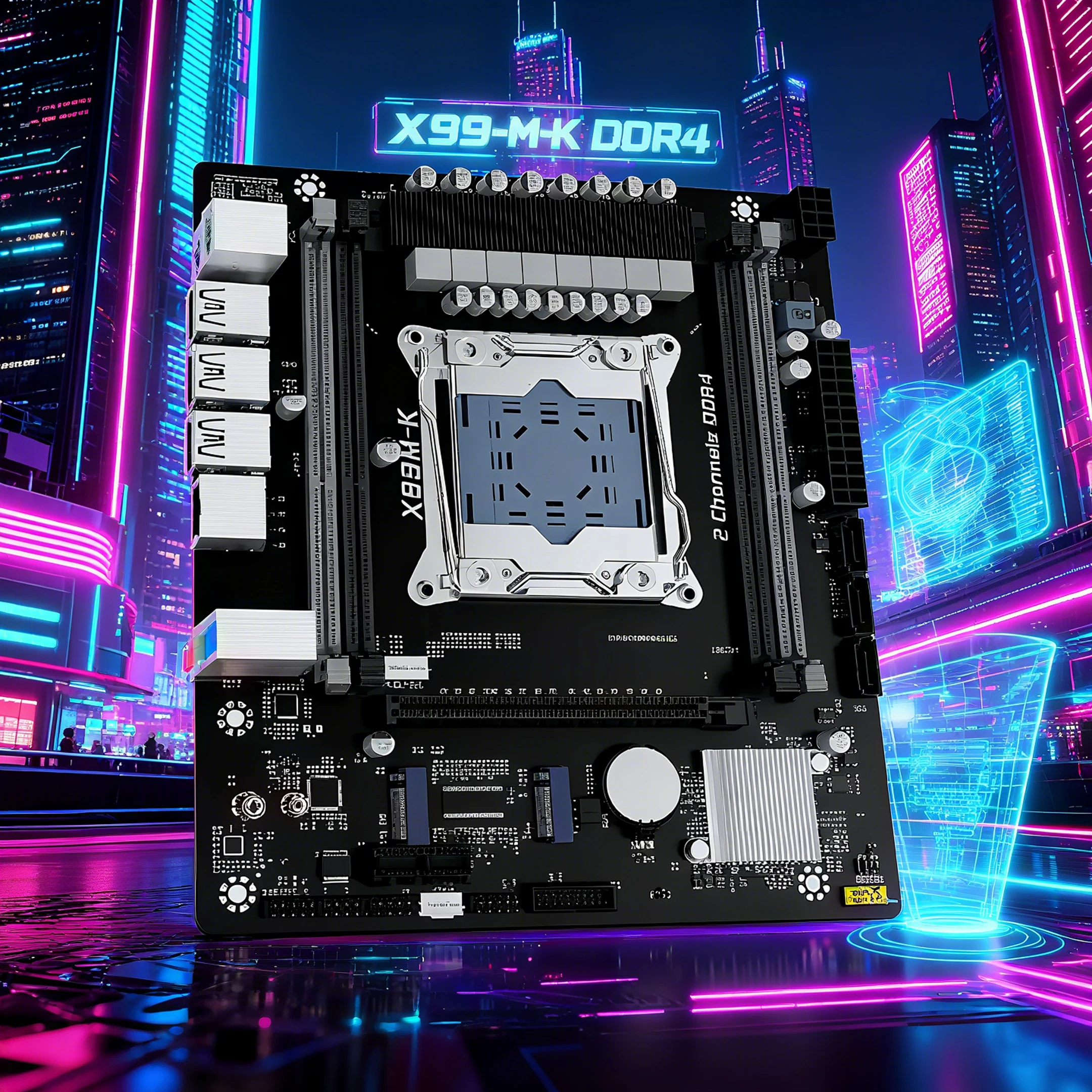 

X99M-K X99 Gaming Motherboard For Intel Xeon CPU Suppor tDDR4 Dual Channel ECC RAM M.2 NVME/NGFF M.2 WIFI M.2 for Desktop PC