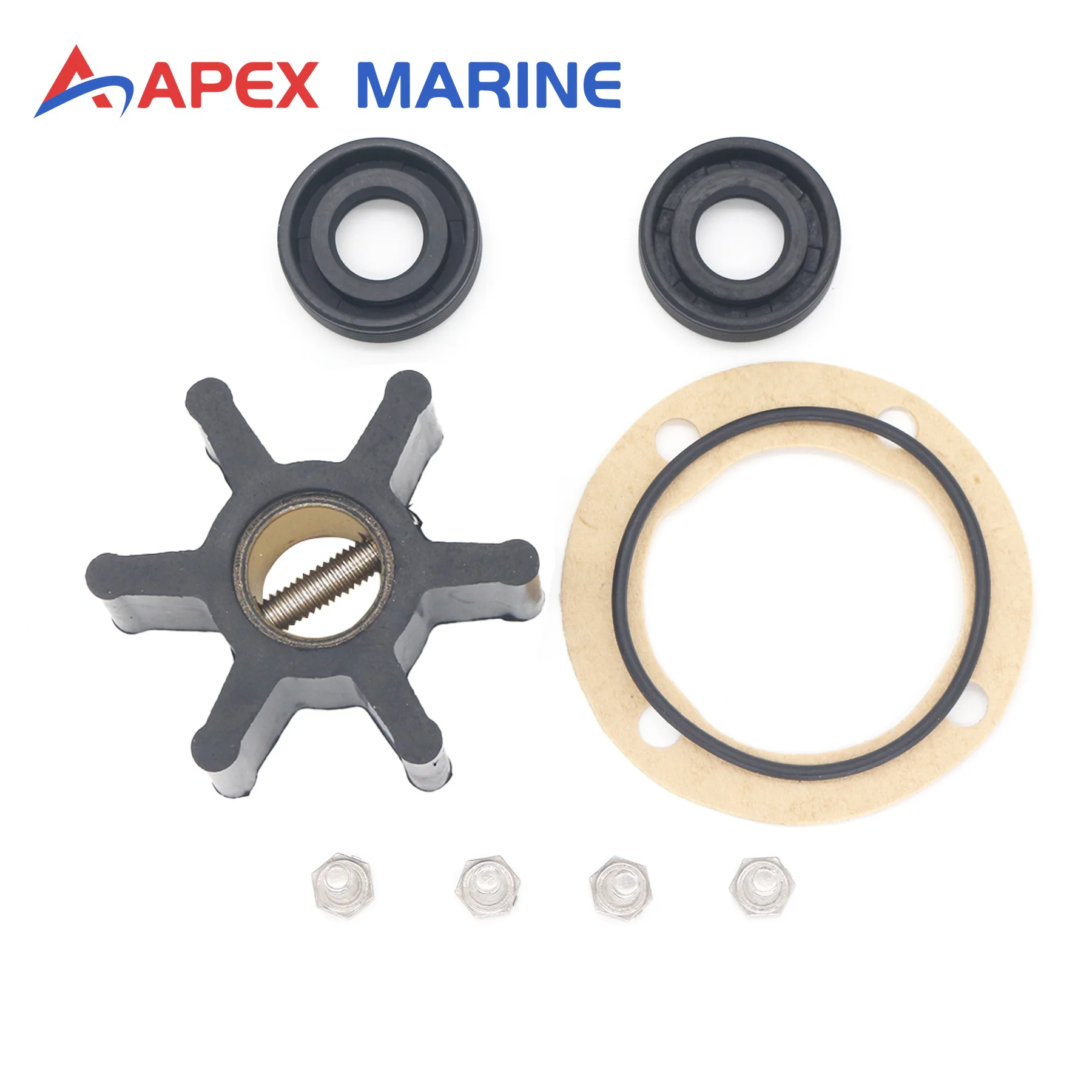 Raw Sea Water Impeller Repair Kit for Westerbeke 3.3 3.75 4.4 4.5 4.8 6.0 7.0 BC Series Marine Engine Raw Sea Cooling Water Pump
