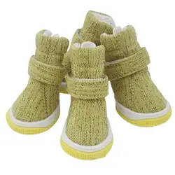 4Pcs Pet Shoes Anti-slip Breathable Pet Dogs Sneakers for Small Dogs