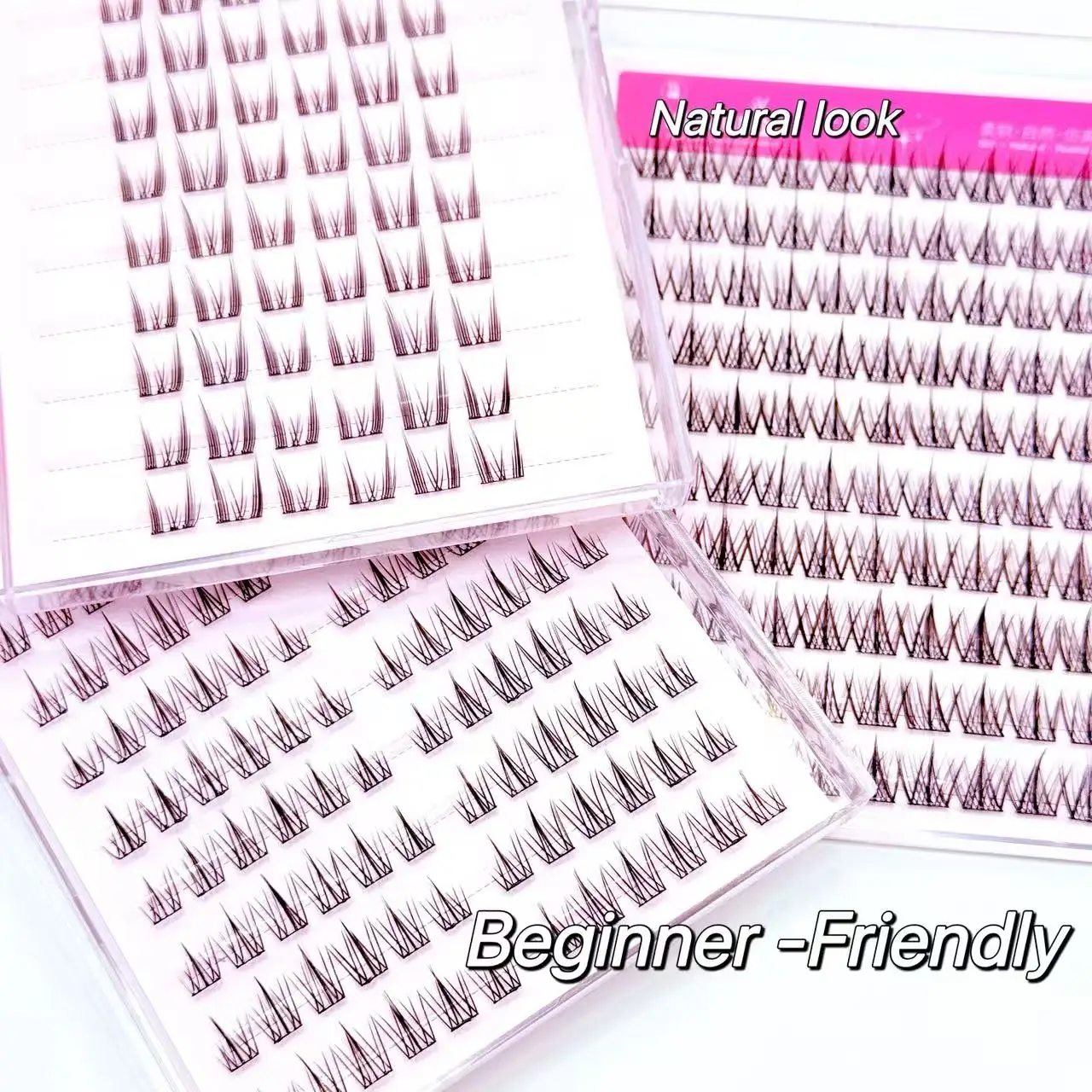 DlY ماكياج رموش ذاتية اللصق لا حاجة للغراء لاش مجموعة لينة رمش كاذبة لتمديد الرموش