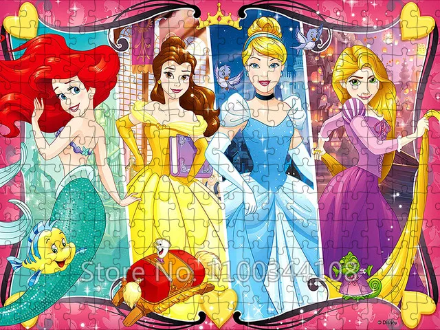 Disney Princess Villains Jigsaw Puzzle 35/300/500/1000 Pcs Cartoon Characters Puzzles Handicraft Hobby Game Children Leisure Toy