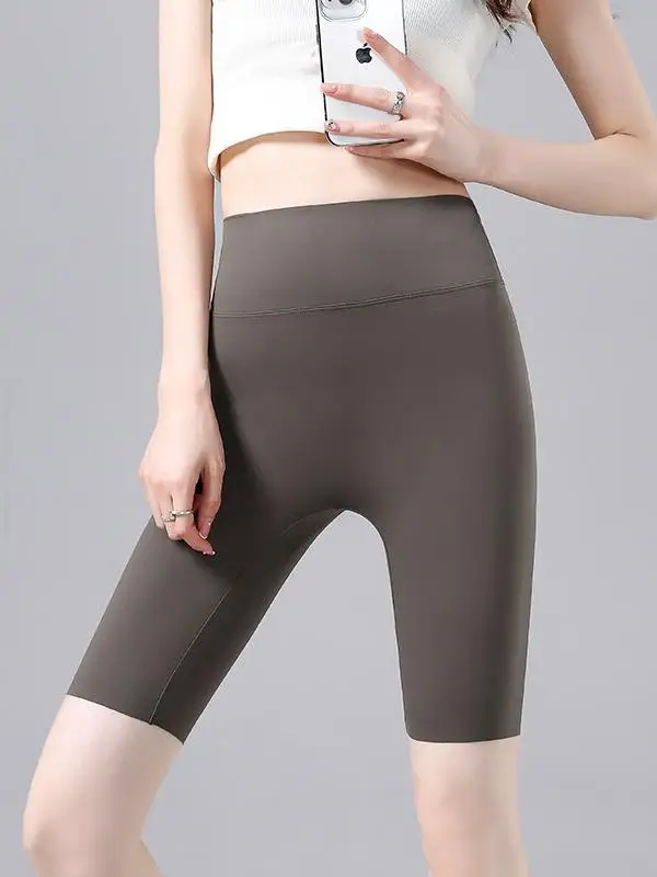 

Women's Spor Thin Five-Quarter Length Yoga Pants Tightening Abdomen Anti-Light Base Layer Pants Polyester Fiber 00%