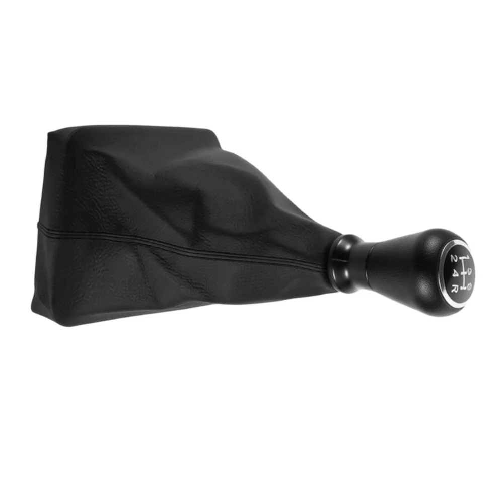 5 Speed Manual Gear Shift Knob and Boot Cover Made of Leather for 206 406 Designed for Smooth and Accurate Gear Changes