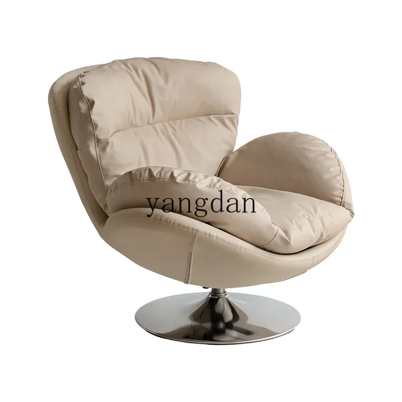 YD Rotating Leisure Chair Swan Chair Designer Single Sofa Eggshell Balcony Bedroom Cloud Chair Lazy Sofa