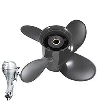 For Honda Engines 8-20 For HP 8 Tooth 58134-ZV4-010AH 4 Blades 9 1/4x10 Aluminum Boat Propeller Accessories