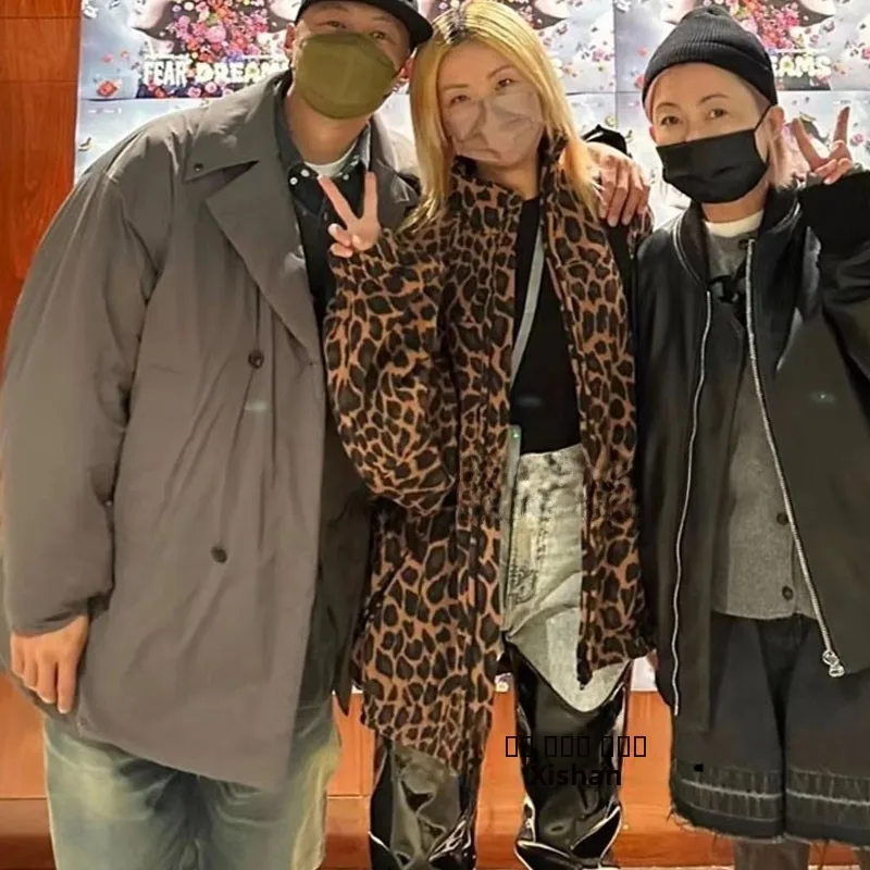 

Зимнее теплое пальто Xian Good Cow из утолщенного хлопка, водонепроницаемое, средней длины, с воротником Cleanfit, молодежный тренд