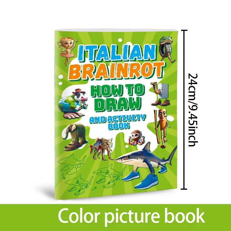 Wie man italienisches Brainrot zeichnet: Aktivitätsbuch mit einfachen Schritt-für-Schritt-Zeichenprojekten | Lustiges Kreaturen-Kunstbuch für Kinder – Detail 7
