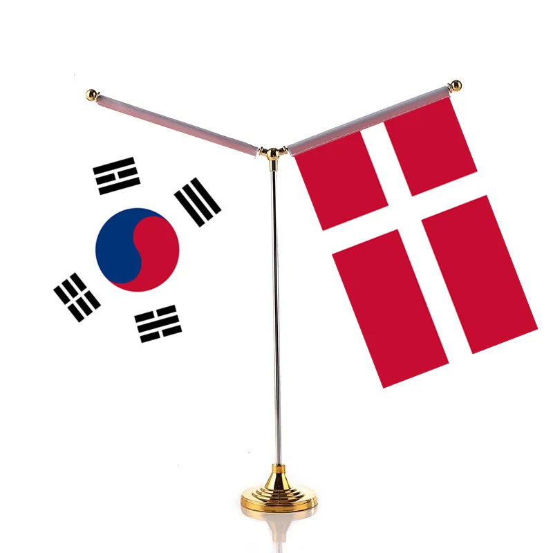 

Korean Flag Of Two Countries Metting Sets Korea Banner With Nordic Europe Denmark Norway Sweden Finland Iceland World Flags