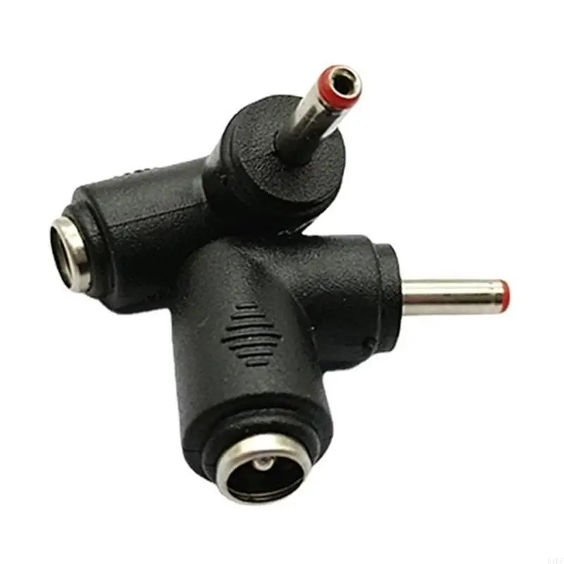 E1PF 5.5x2.1mm女性から3.5x1.35mm男性コネクタアダプター肘変換ヘッドノートブックコンピューターアクセサリー