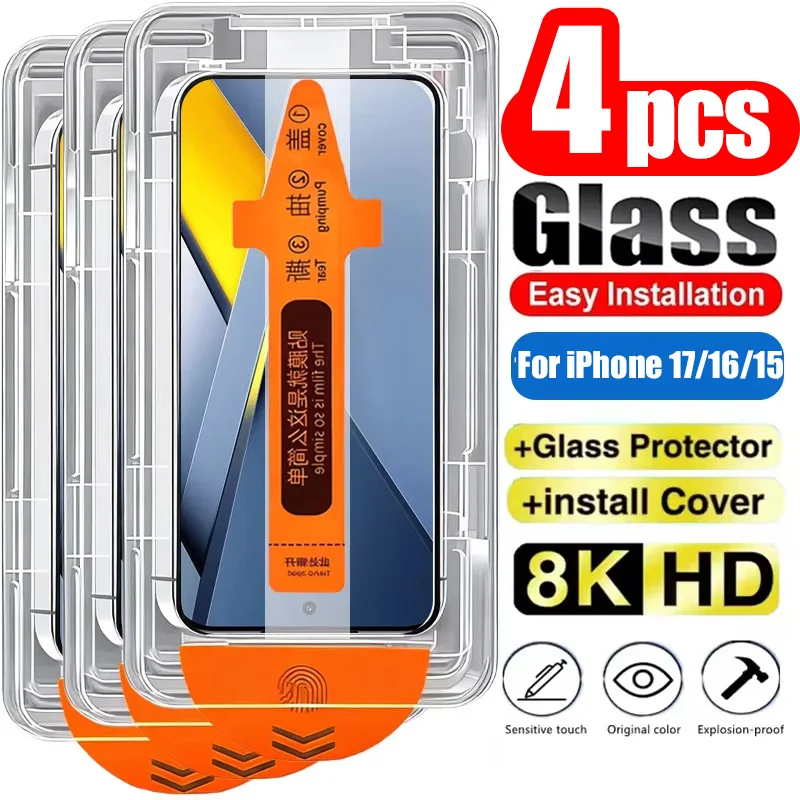 

1-4PCS Screen Protector For Xiaomi 14T Pro 15T 13T 12T 11T Mi 11 Lite 5G Ne 12 13 14 10T Dust Free Easy Install Tempered Glass