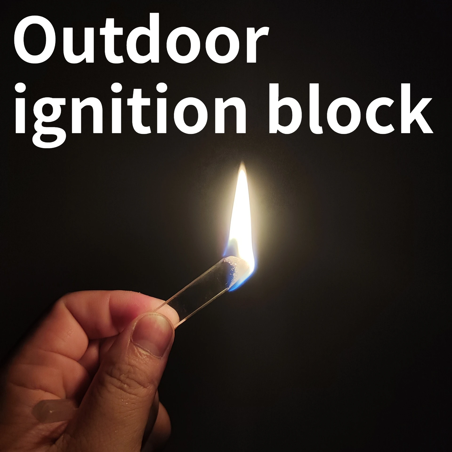 30PCS Outdoor Solid-state Ignition Glass Portable Ignition Block for Quick Ignition of Fire EDC Tool