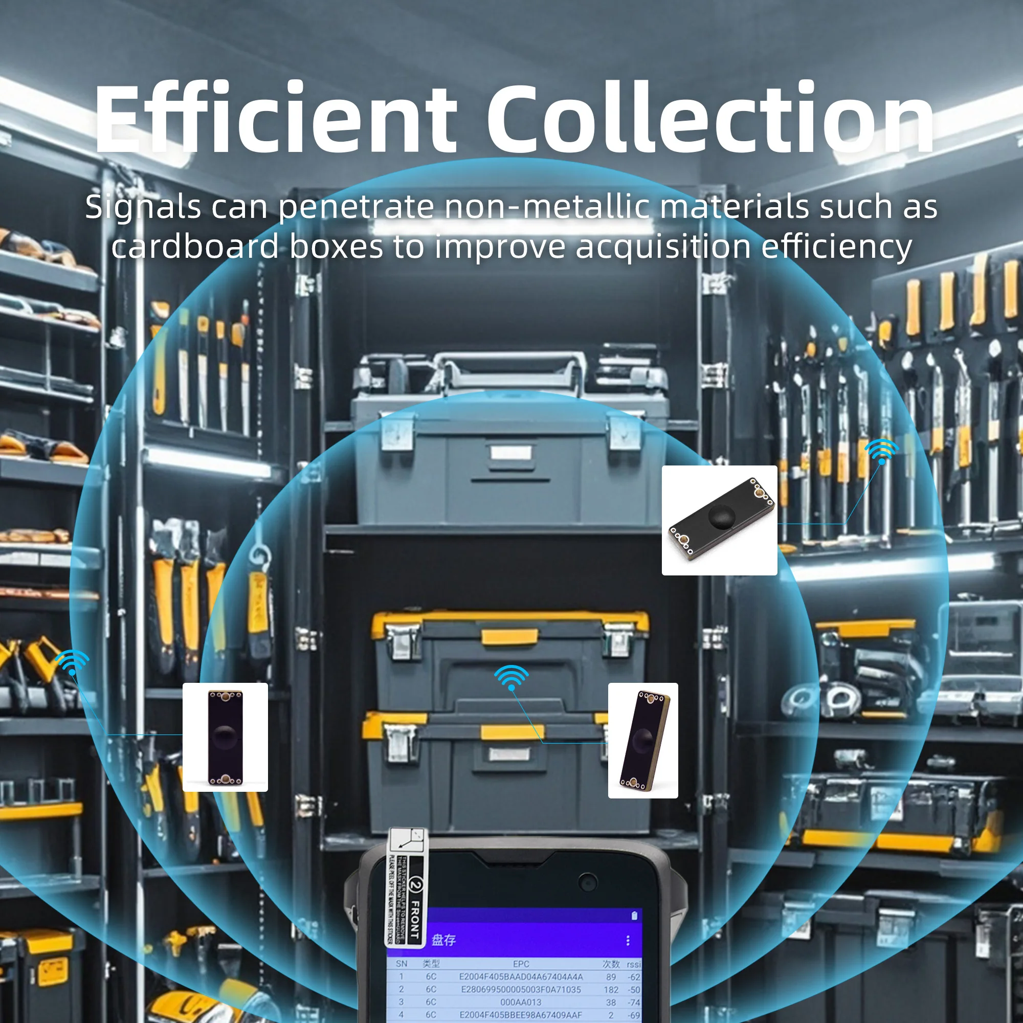 100 Stück Anti-Metall FR4-Tags, EPC Class1 Gen2, ISO18000-6C 902-928MHz865-868MHz NXP UCODE 8 CHIP EPC 128-1